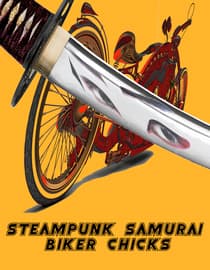 Steampunk Samurai Biker Chick