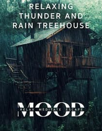 Relaxing Thunder and Rain Treehouse: Mood - Relax, Meditate, Escape