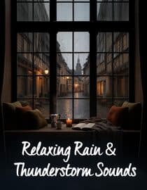 Relaxing Rain & Thunderstorm Sounds: Soothing City View for Sleep & Stress Relief